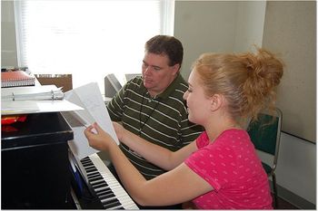 Here's Annie Morgan giving Daryl Williams some songwriting tips. Ok, maybe Daryl doesn't need them with all those hit songs, but she's adament.
