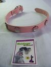 Collars 22"L  1"W (Pink leather with pink metal cupcakes)