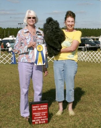 HIGHEST SCORING DOG IN TRIAL 2011
