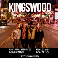 KINGSWOOD | with special guests Roy Mackonkey and Crystal Robins & The Wildfires 