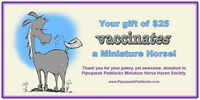 $25 vaccinates a mini Certificate.