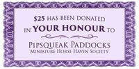 $25 donation Gift-of-Giving Certificate