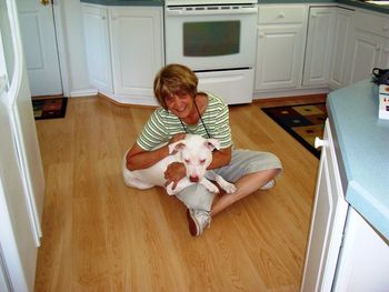 This was the toughest "good-bye" I've ever had to say (says Carolyn). Lucy truly is a very special dog!
