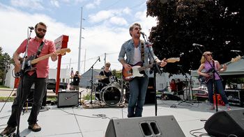 Lakeside Fire (Nick Hoover, Marcus Trana, John Hvezda, Jess Holland) at The Holiday - photo by MaryAnn Rose
