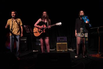 Bear Schacht, Genevieve Heyward, Sarah Blick at Third Avenue Playhouse - photo by Teresa Young
