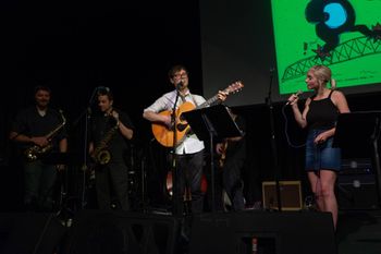 Jerod Kaszynski, Stephen Cooper, Tarl Knight, Tae (This Is Not the End) at TAP - photo by Teresa Young
