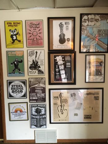 SBSF poster wall at the Tambourine / photo by Carley Baer
