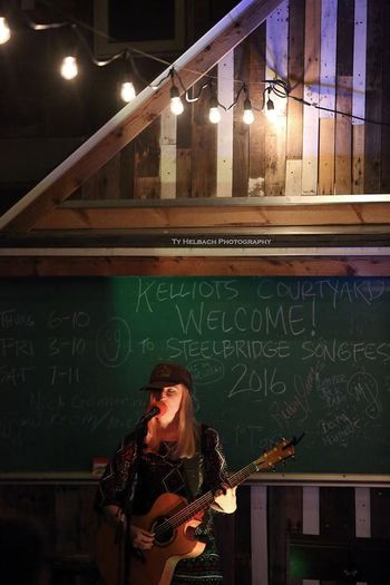 Liv Mueller at Kelliot's Courtyard - photo by Ty Helbach
