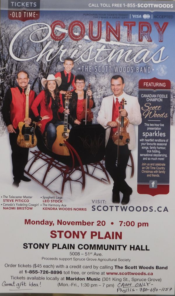 Scott Woods Old Time Country Christmas @ Stony Plain Community