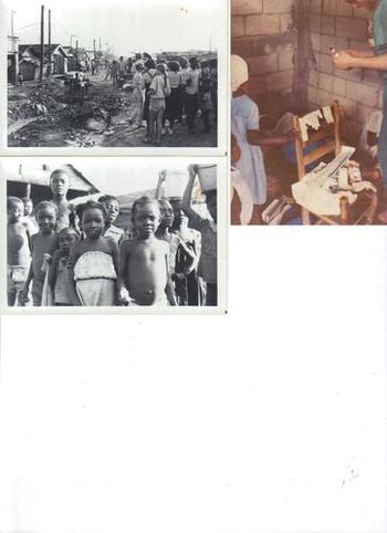 Haiti Ministry, Dr. Helding treating an ill youth
