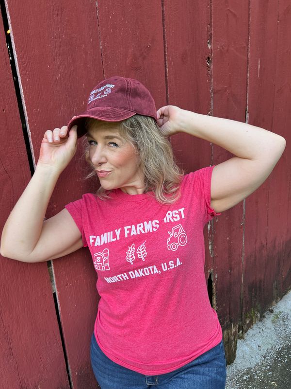 Red "Family Farms First" Tees