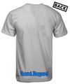 White Pop Art Driller Frenzy Shirt with Backprint 
