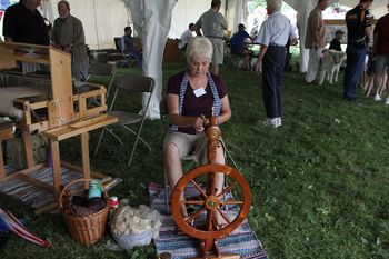 Spinner in the Sheel to Shawl Competition
