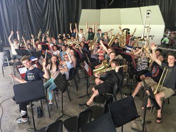 The concert band has a little fun at Canada's Wonderland
