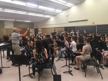 Jeff Reynolds works with the Symphonic Band band at U of T
