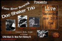 DOC SHAKER'S BLUES REMEDY TRIO AT COTEE RIVER BREWING 