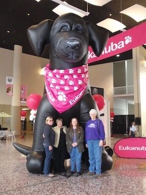 From left to right Caroline, Sharon, Nan, and myself. What a great place to see with good friends. Eukanuba was awesome!!!
