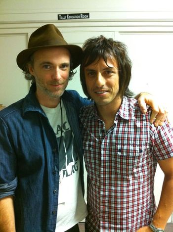 With Fran Healy from the band Travis
