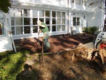 Saucon Valley- Pa Bluestone Patio (before)
