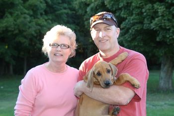 Rocky's going home pic with Robin & Mark
