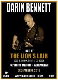 DARIN BENNETT Live at THE LION'S LAIR