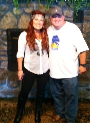 Hanging with multi-platinum recording artist Jodi Messina after opening for her at the Indian Ranch on June 29, 2013 
