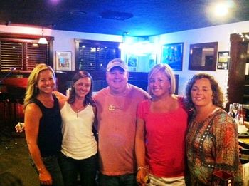 A good time at Black and White Grille on July 26, 2012. Tammy and her crew in party mode. "You and Tequila"

