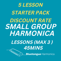 Small Group 5-Lesson Starter Pack: Secure Your Spot and Enjoy 5% Off! Harmonica Lessons Tailored to You!