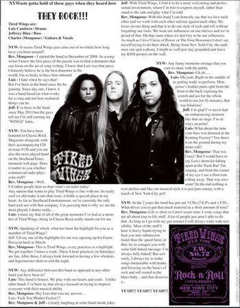 April 2012- This was our interview we did for the New York Waste Paper in the Spring issue.
