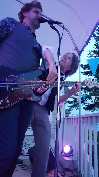 Wayne and Mark on bass - Three Tree Point, Burien - Roemen and The Whereabouts
