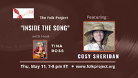 Inside The Song with guest Cosy Sheridan - A concert/interview hybrid Zoom