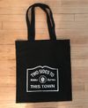 "Two Sides To This Town" tote bag