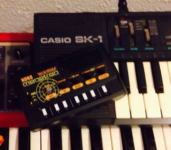 I added some weirdness with the Casio and the Monotron!
