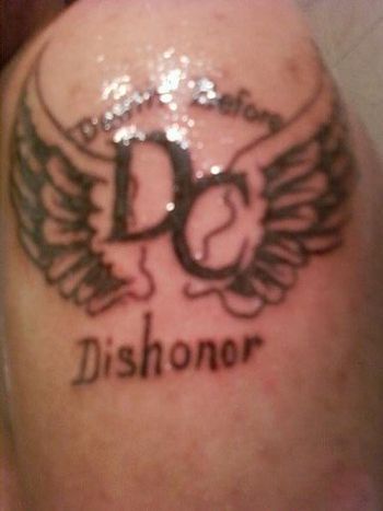 Self xXxplict's first tat Death Before Dishonor
