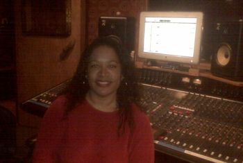 Tracey Whitney In Barry Paul's studio mixing "I Am Singing... Songs I Love" 2012
