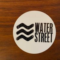 Water Street Sticker White