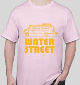 New Water Street T- Dusty Peach and Gold