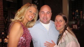 With Steve and Amy at my CD Release party.
