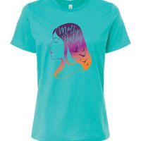 Sunset logo (women's) (aqua)