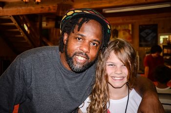 Logan with Victor Wooten
