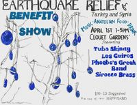 Earthquake Relief Benefit Show feat: Tuba Skinny, Los Güiros, Phoebe's Greek Band & Sirocco Brass