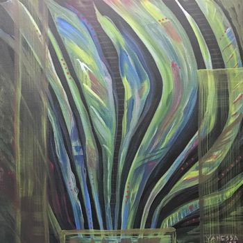 "Luminous Foliage" Acrylic on Canvas, 2022
