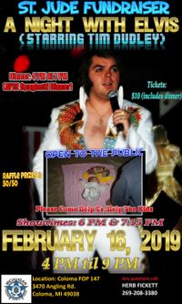 St. Jude Fundraiser- Night with Elvis (Starring Tim Dudley)