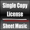 Sheet Music - Single Copy License