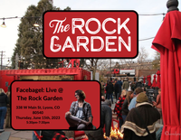 Facebagel: Live @ The Rock Garden in Lyons, CO