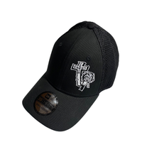 mini ozz black flex fit hat (mesh back)