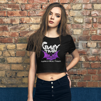 ladies ct bat logo crop top tee