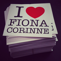 I <3 Fiona Corinne bumper sticker
