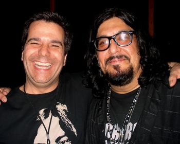 Gene O. and my Greek musical brother  Teddy ZigZag Andreadis (the boxmasters, guns n roses)
