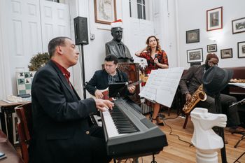 Misha Tsiganov piano, Nori Naraoka bass, Jason Marshall sax. Photo by Ilya Popenko
